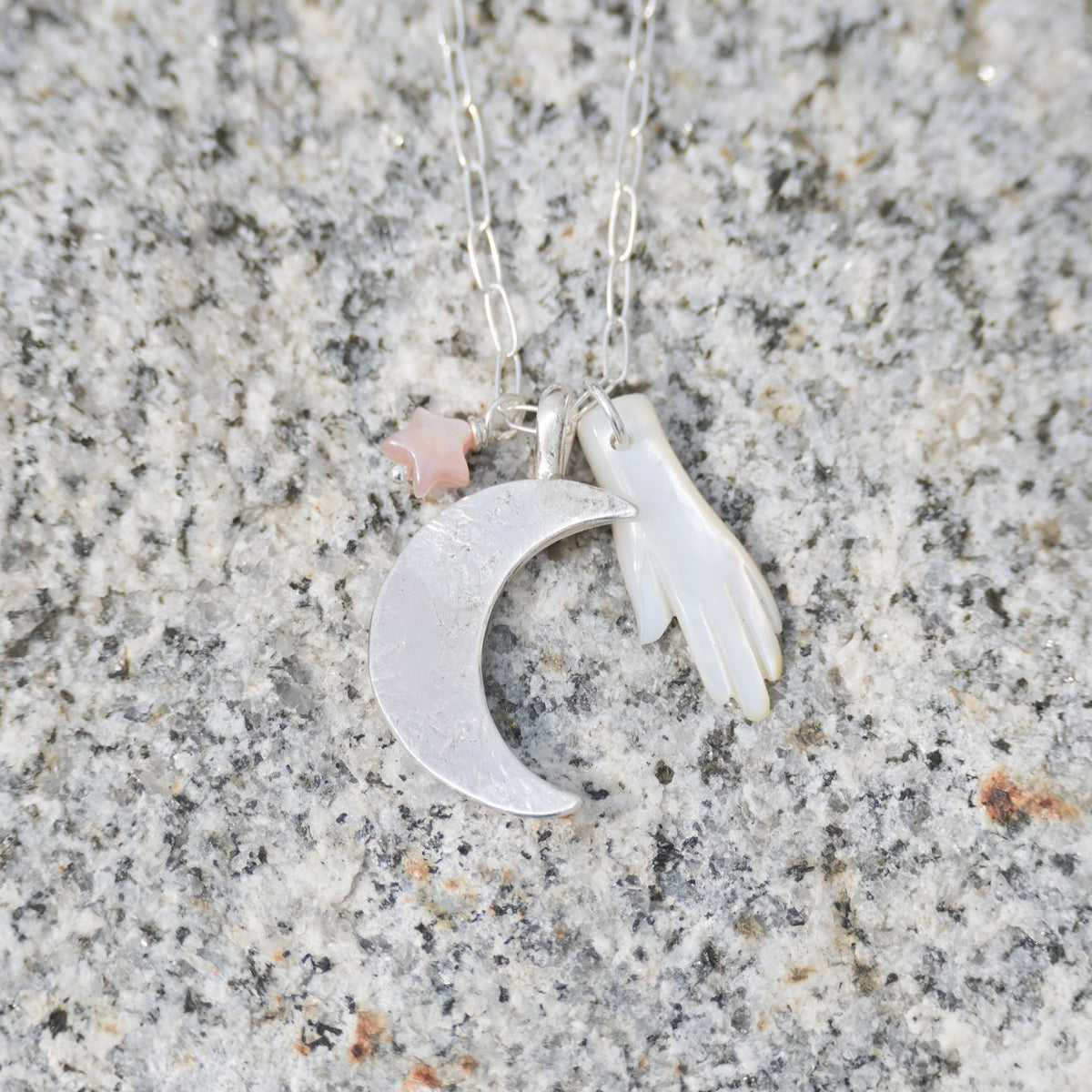 Selene Charm Cluster Necklace | MetaMorph Jewelry Studio