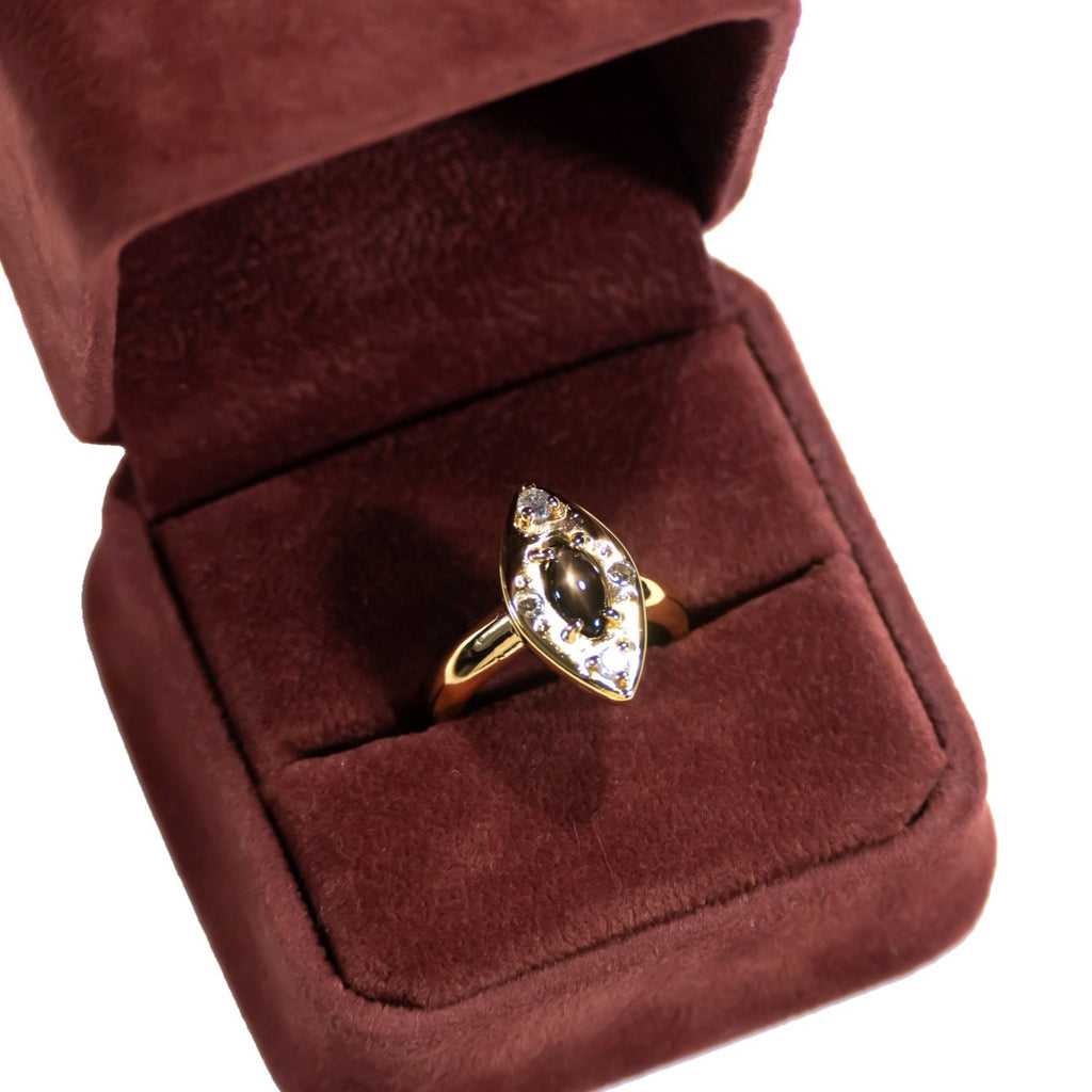 Fiona Black Star Sapphire Ring