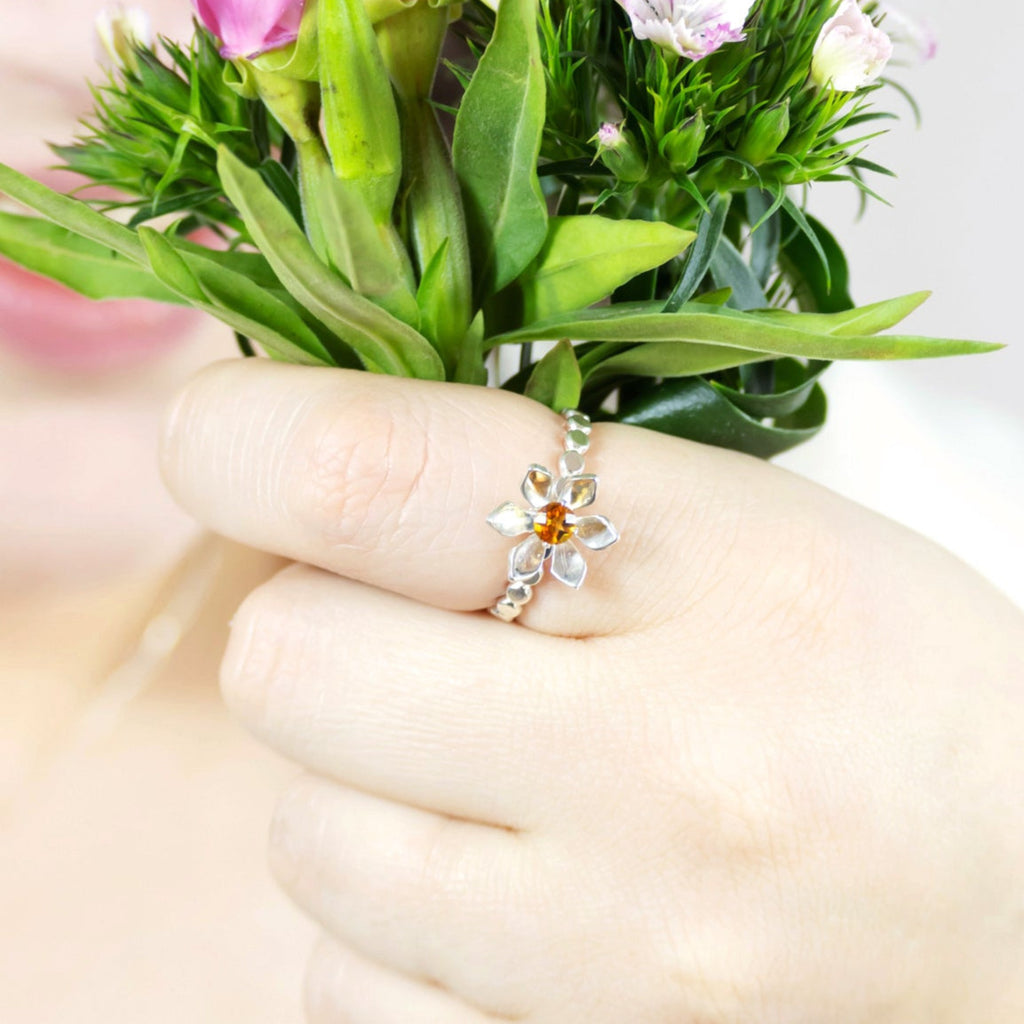925 Silver Spinner Ring Flower Ring Unisex Fidget Ring Anxiety Ring Spin  Ring | eBay