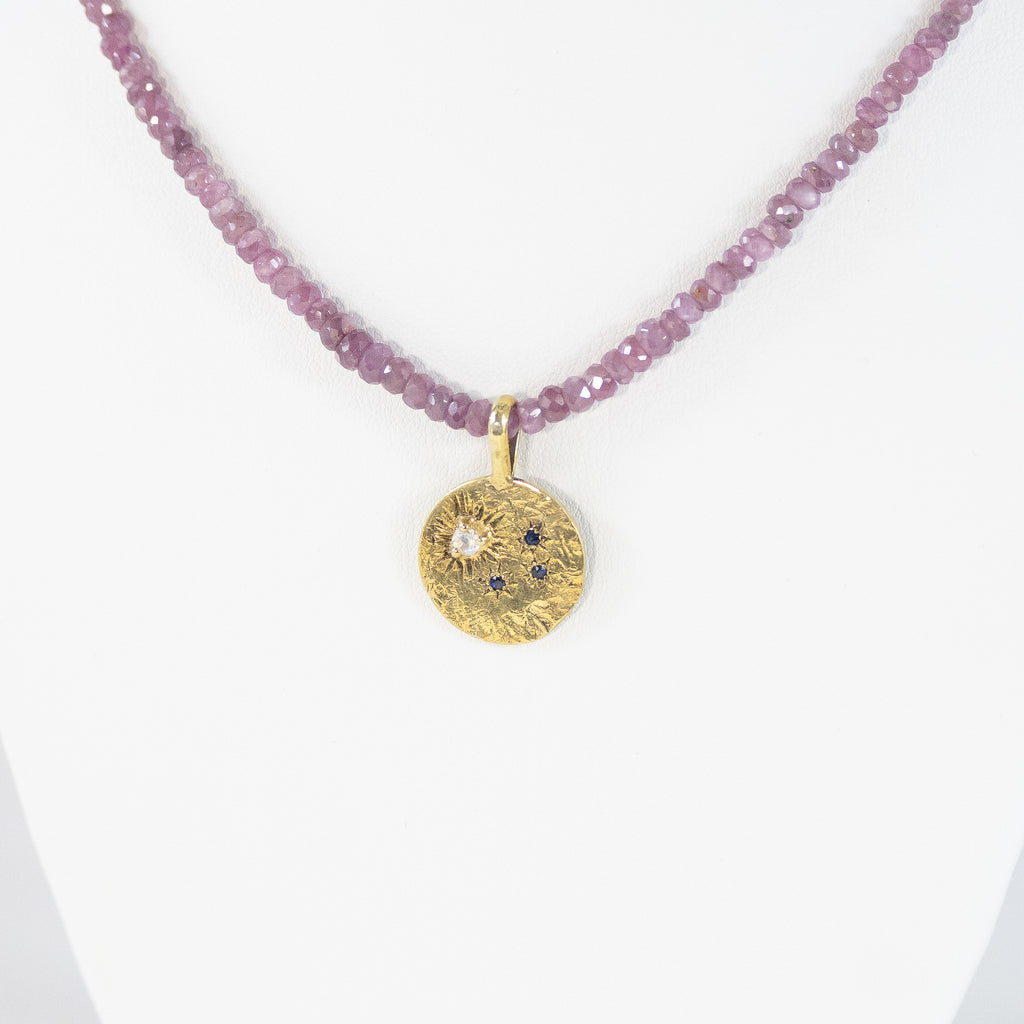 Stella Ruby Coin Necklace
