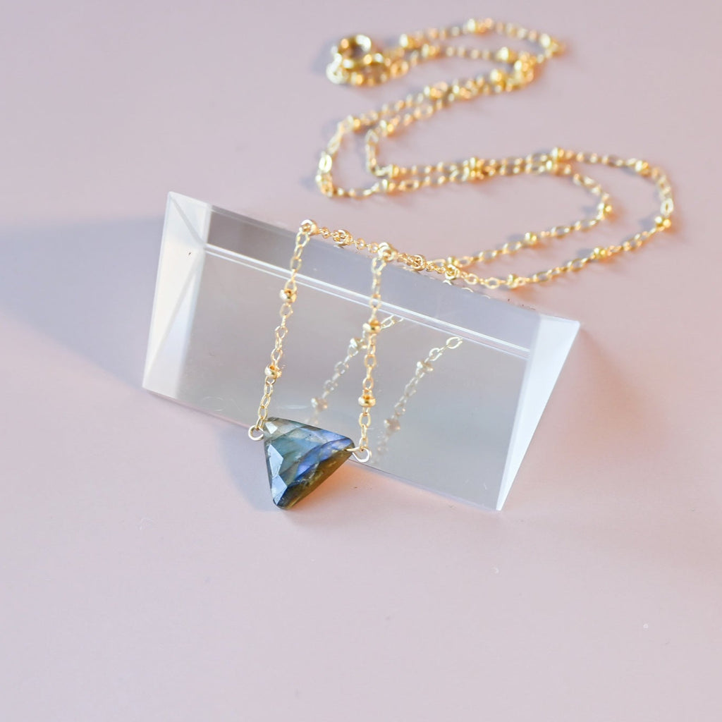 Aelia Labradorite Necklace | MetaMorph Jewelry Studio