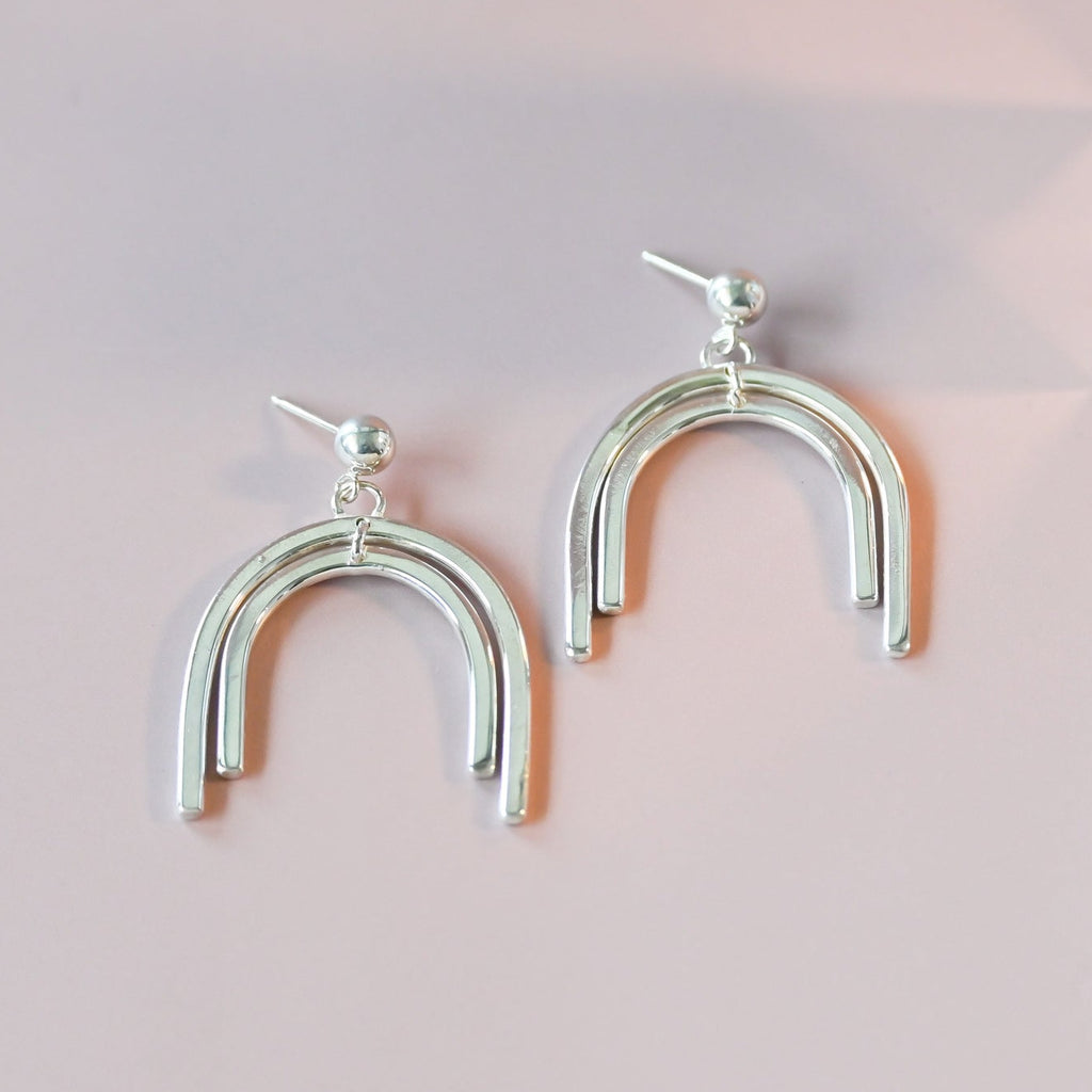 Aura Concentric Arch Earrings
