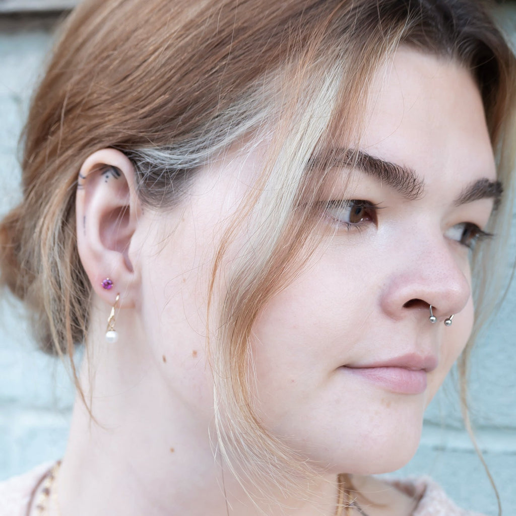 Clara Faceted Gemstone Stud Earrings