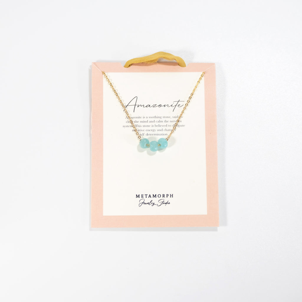 Zoe Good Vibes Gemstone Necklace Collection