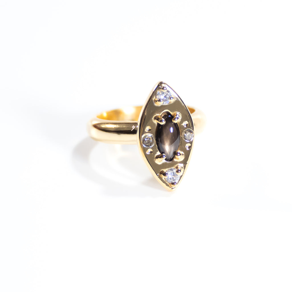 Fiona Black Star Sapphire Ring