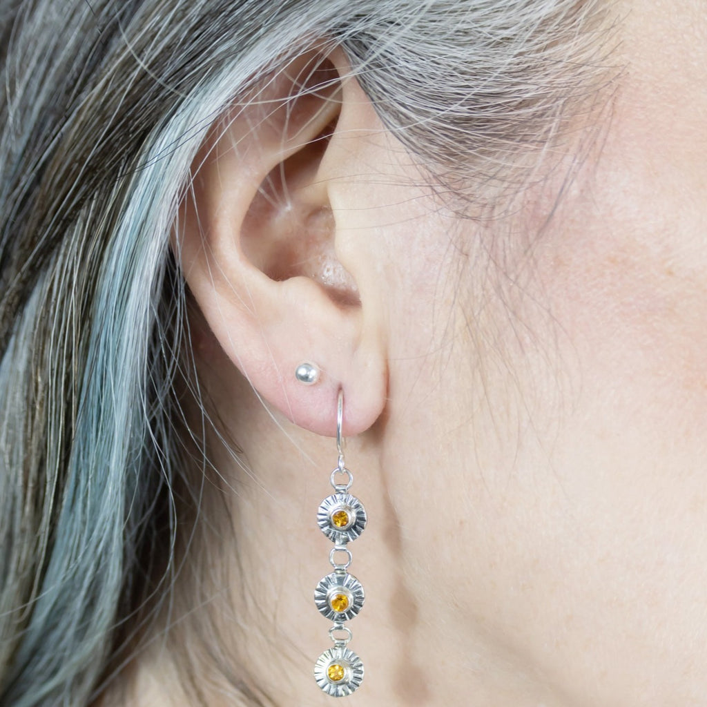 Zoe Minimal Sterling Silver Earring Set