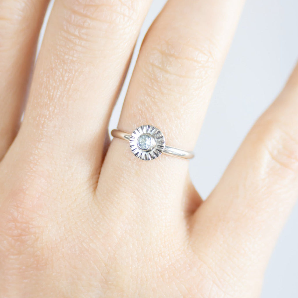 Aura Dainty Solitaire Ring