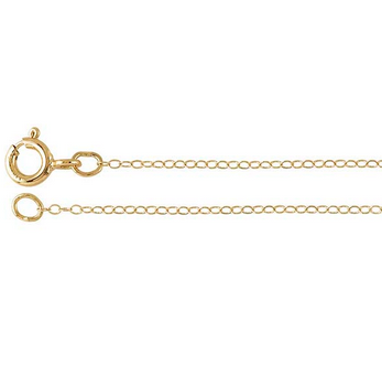 1.1mm 14k Gold Filled Cable Chain
